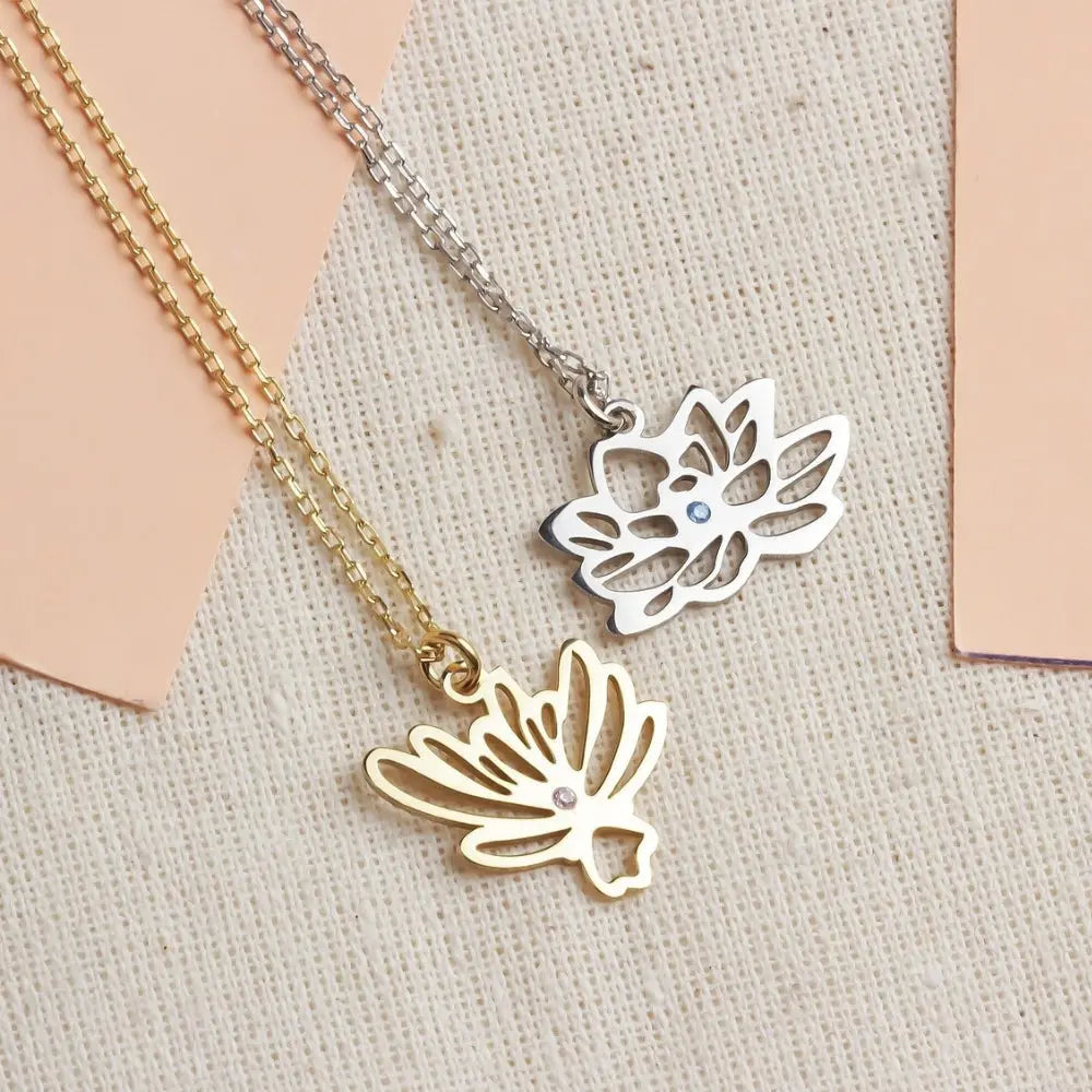 Collier fleurs de mois