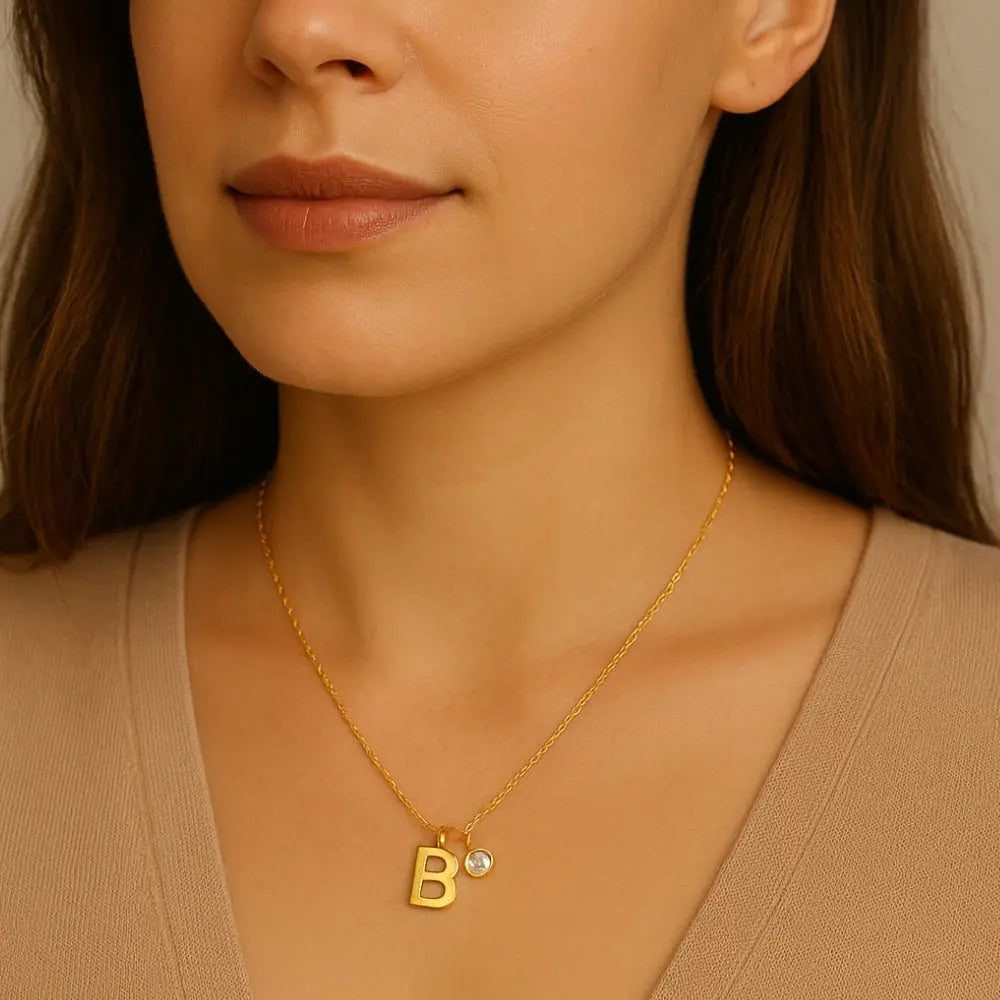 Pendentif initial argent