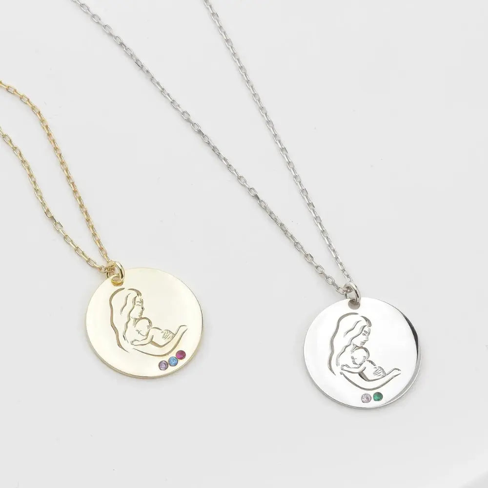 Pendentif naissance pour maman
