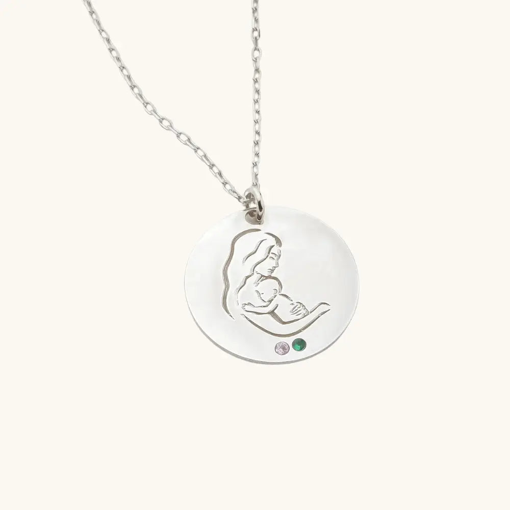 Pendentif naissance pour maman