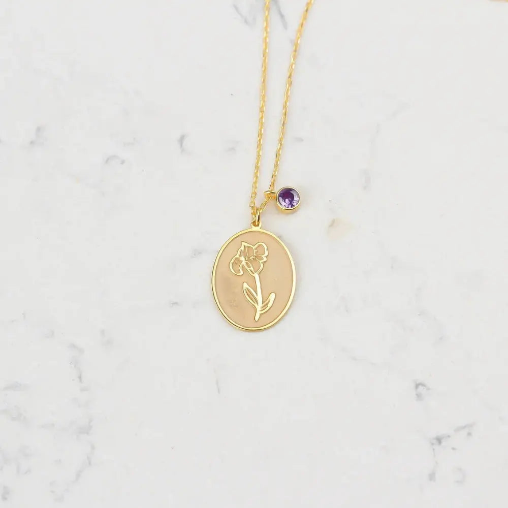 Pendentif personnalisé fleurs
