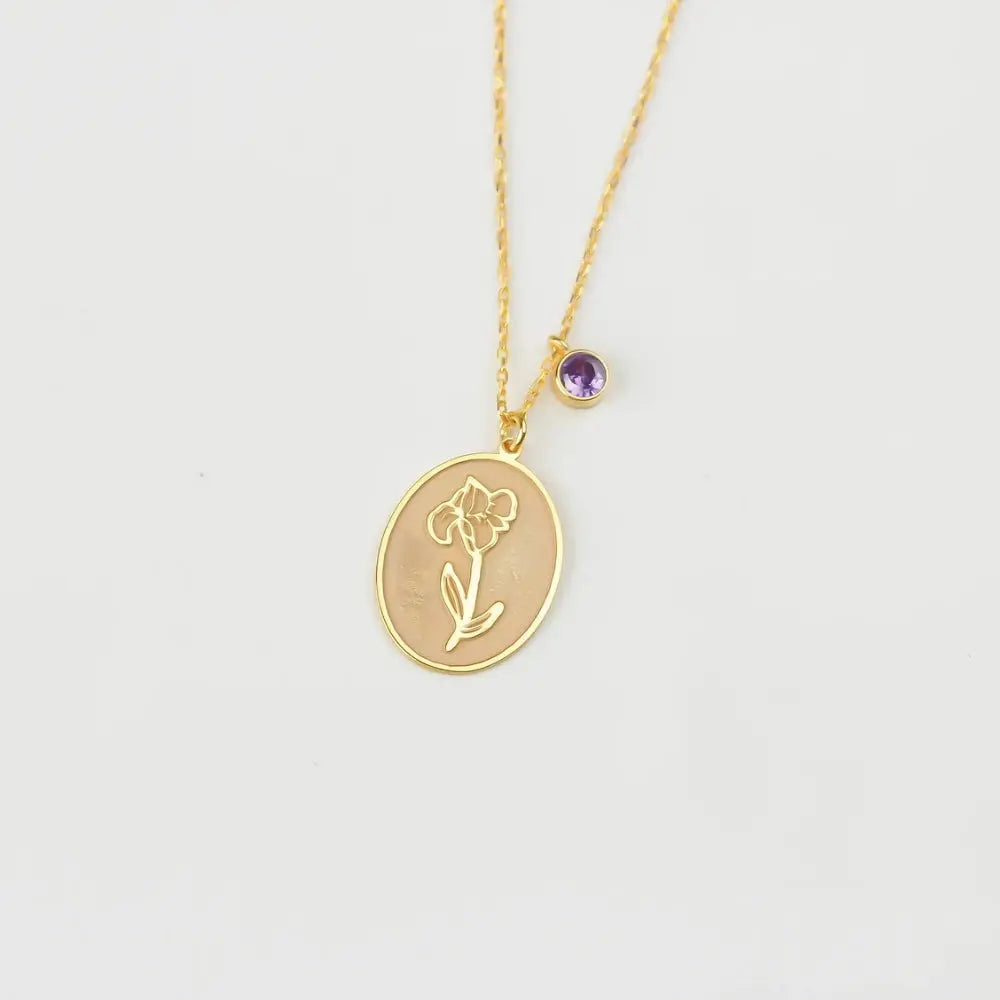 Pendentif personnalisé fleurs