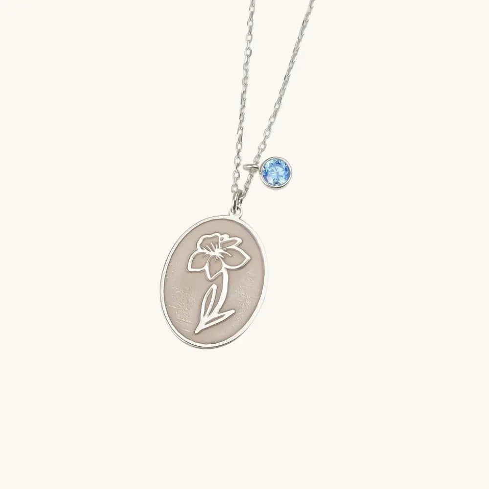 Pendentif personnalisé fleurs