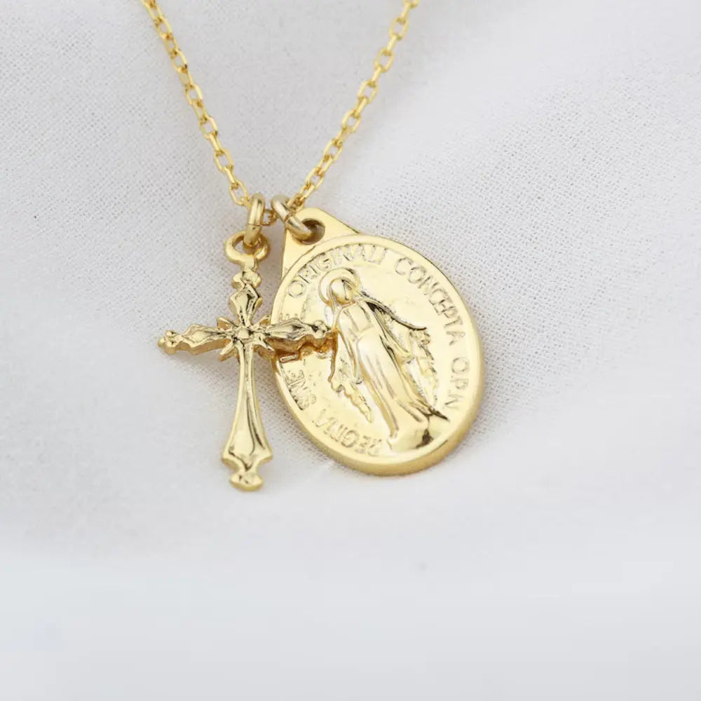 Pendentif Vierge Marie et Jésus