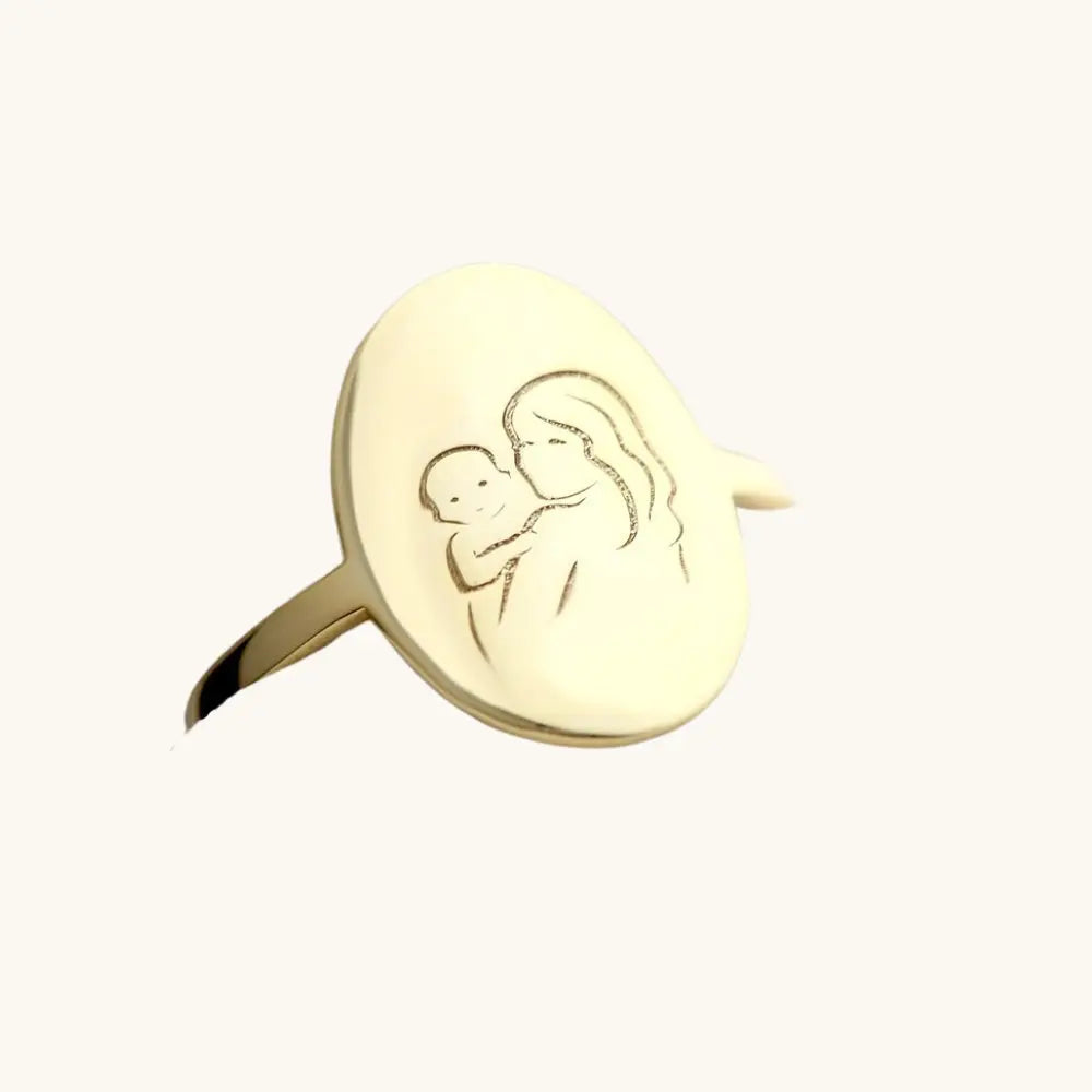 Bague maman et bébé 