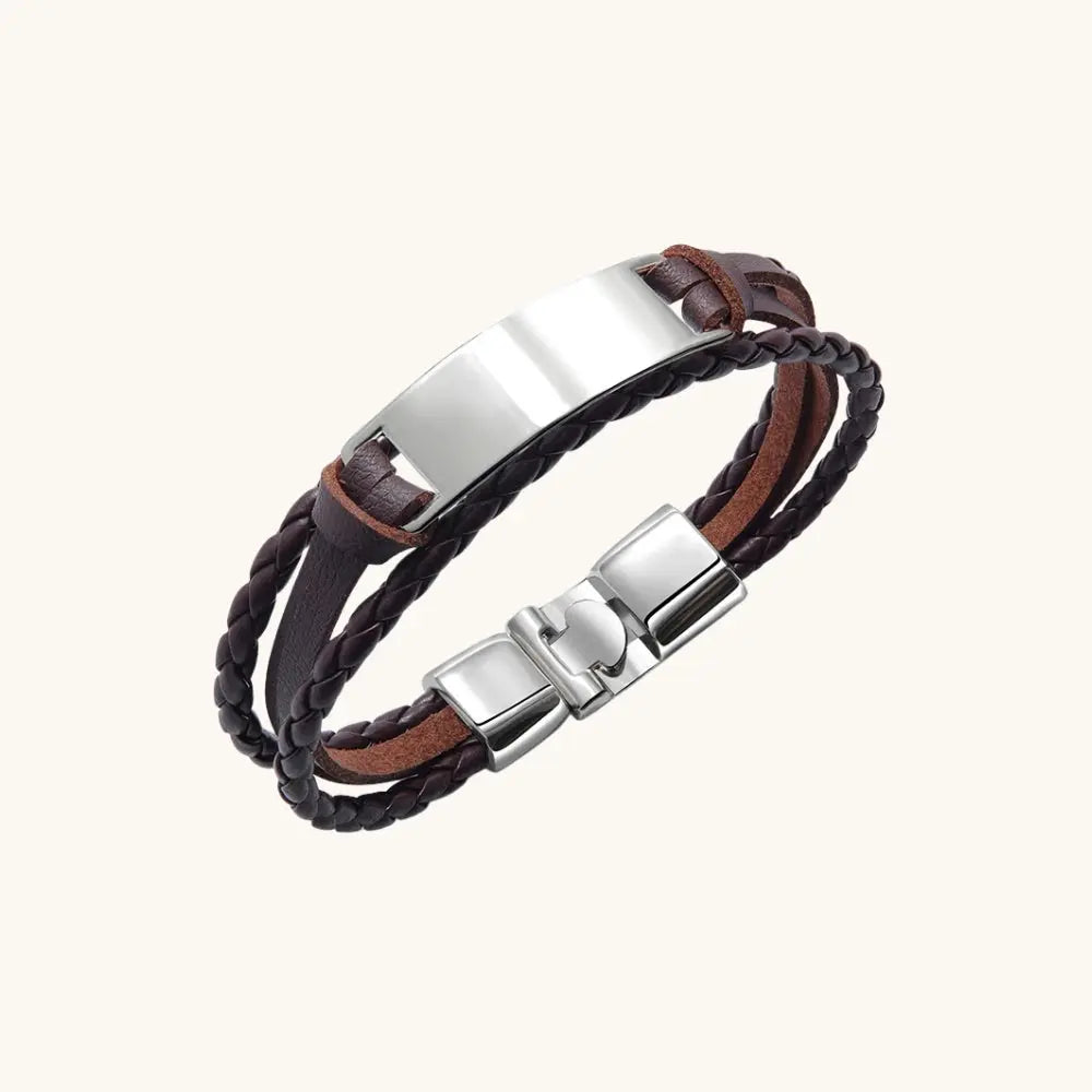 Bracelet cuir homme personnalisable 