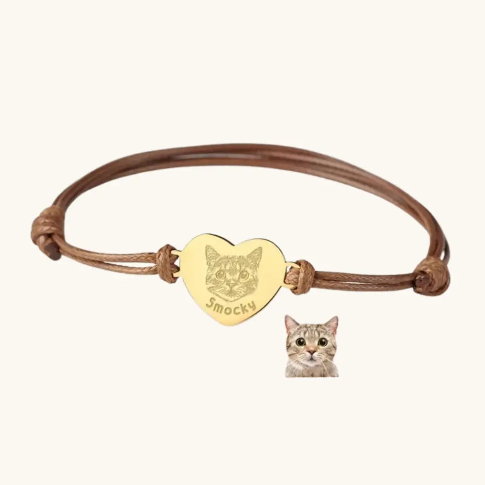 Bracelet gravure animal personnalisé 