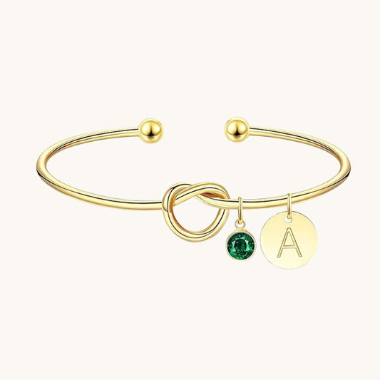 Bracelet jonc initiale