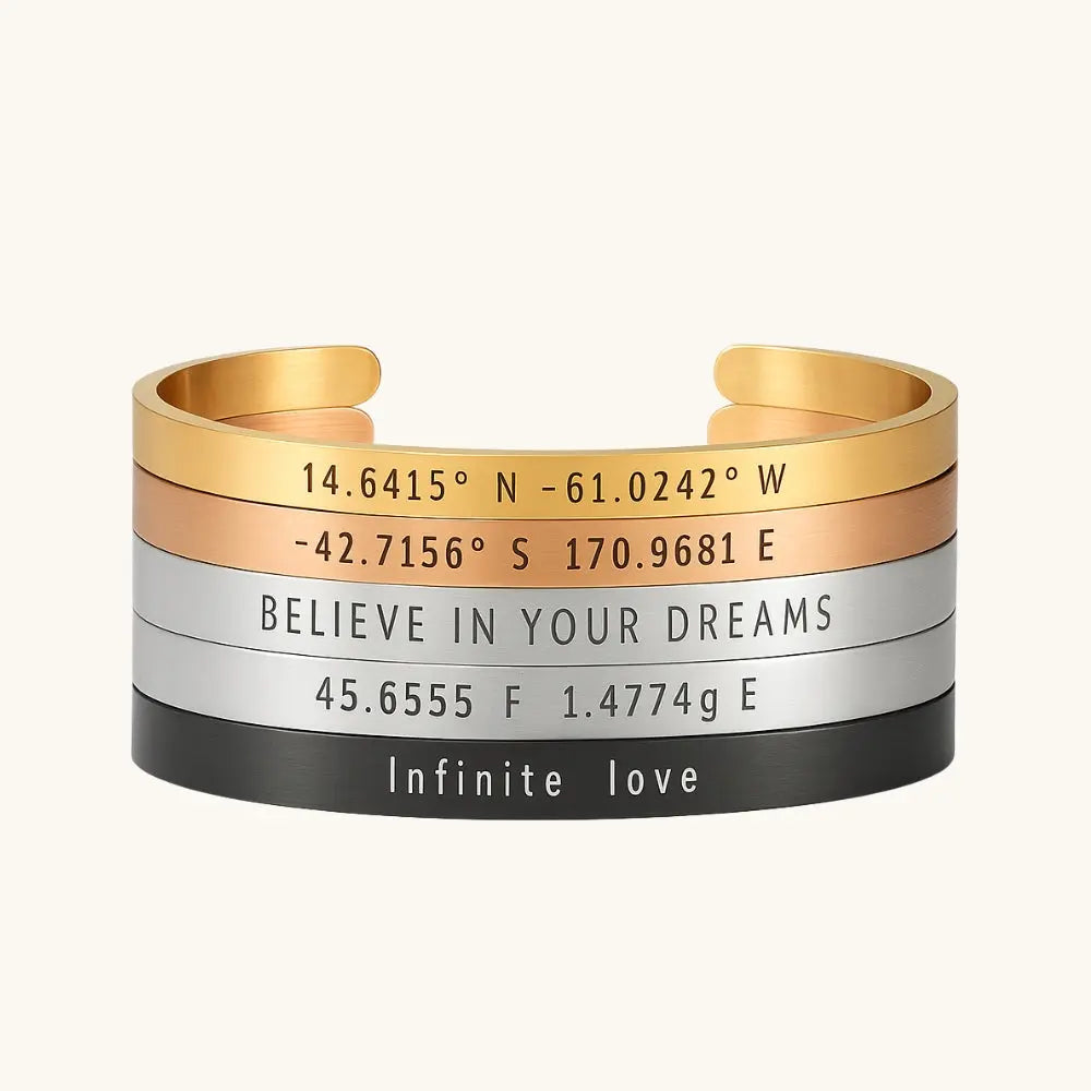 Bracelet message personnalisé 