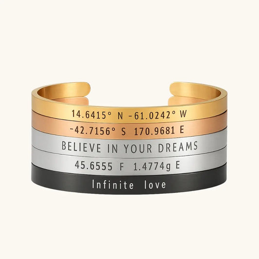 Bracelet message personnalisé