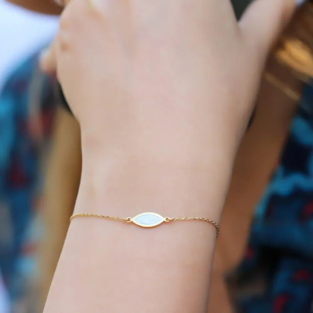Bracelet nacre blanc 