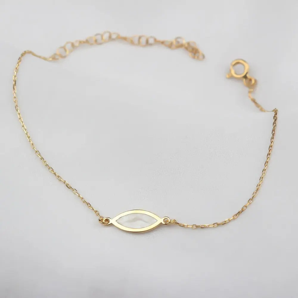 Bracelet nacre blanc 