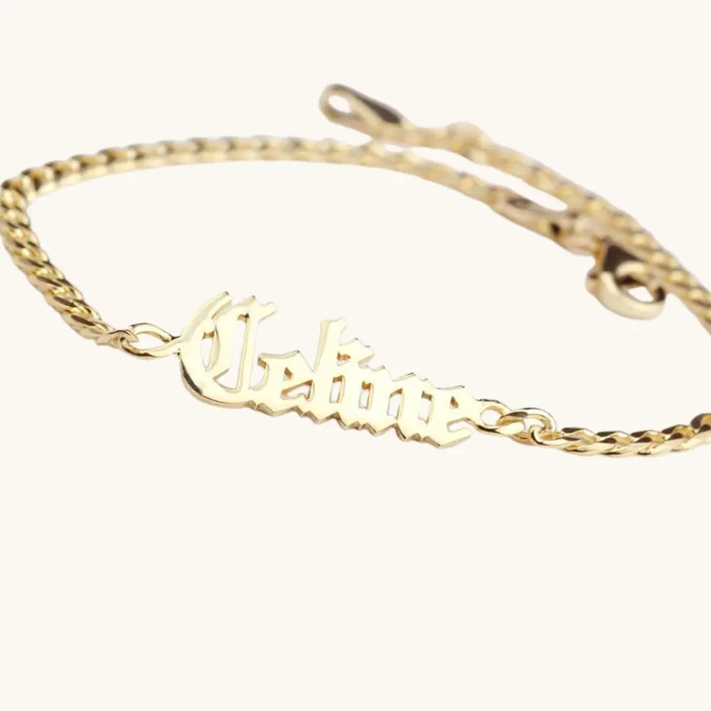 Bracelet prénom chaîne 