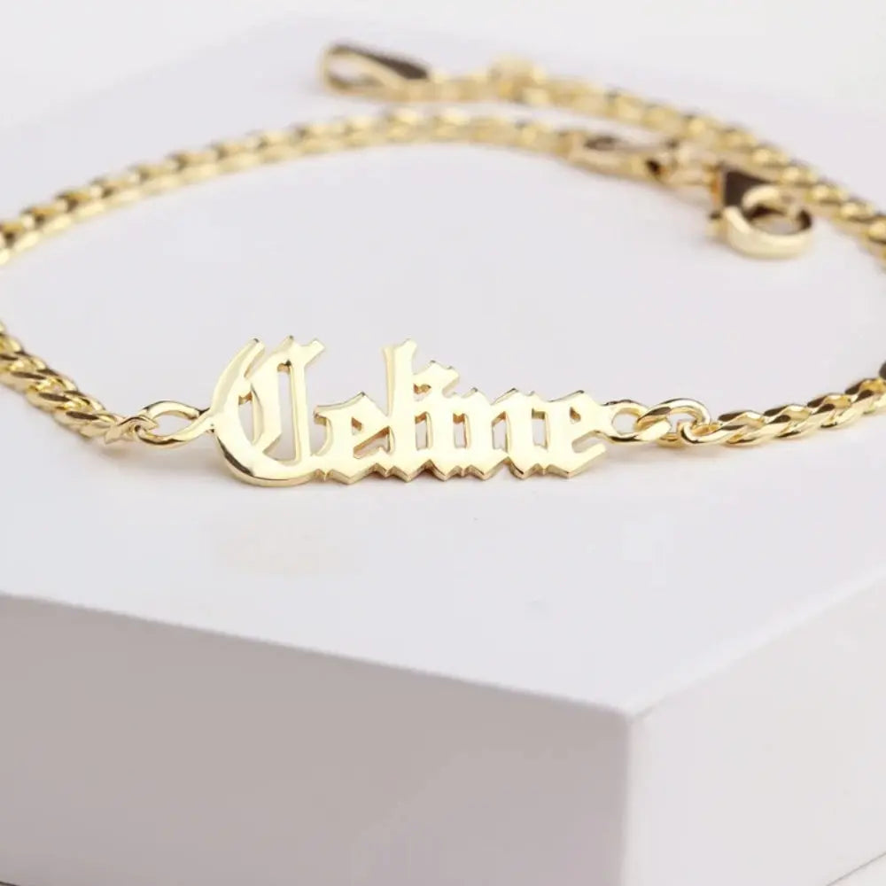 Bracelet prénom chaîne 