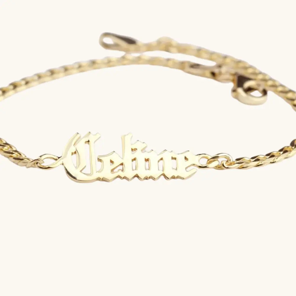 Bracelet prénom chaîne 