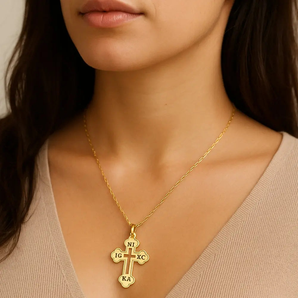 Collier croix argent 