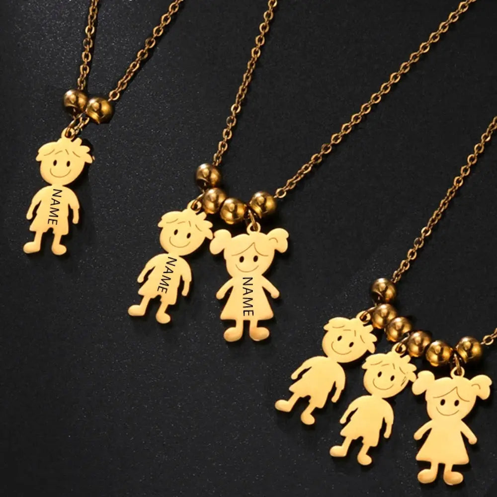 Collier famille personnalisé 