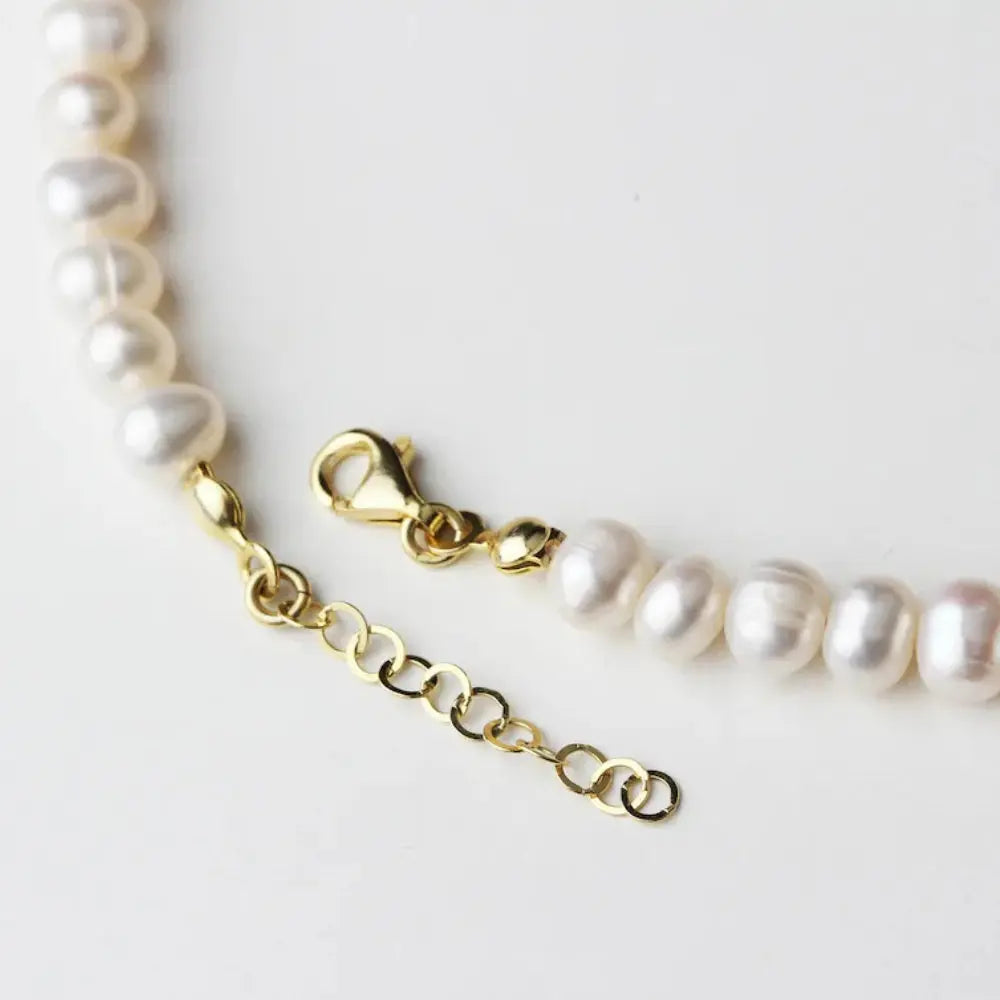 Collier initiale perles personnalisé 