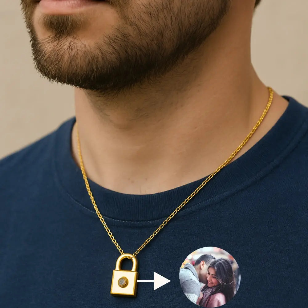 Collier projection photo homme 