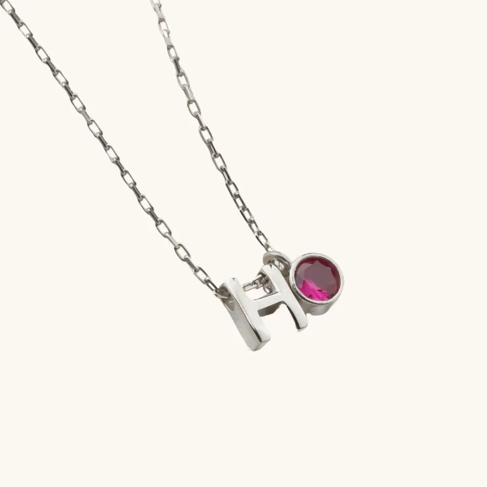 Pendentif initial argent 