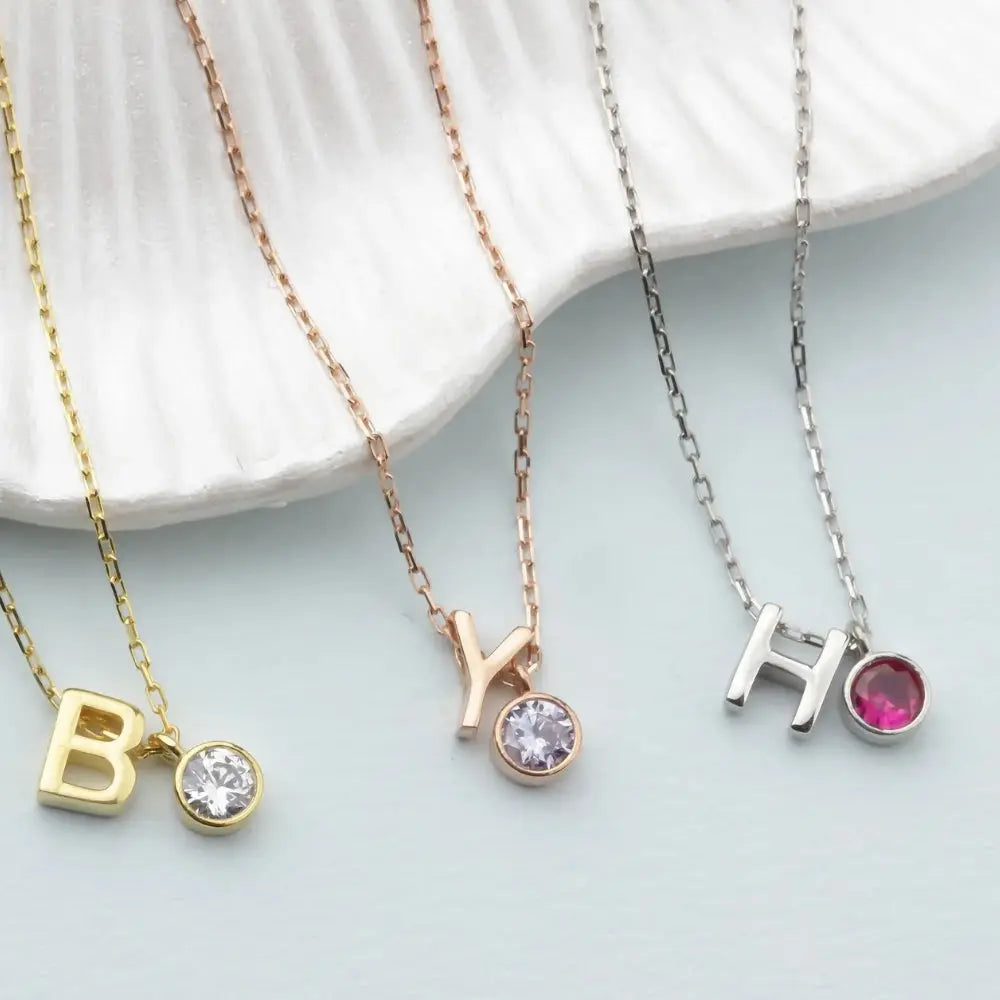 Pendentif initial argent 